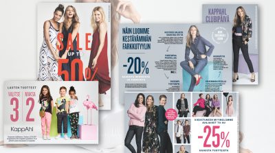 Kappahl: liikekohtaisia ilmoituksia