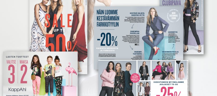 Kappahl: liikekohtaisia ilmoituksia