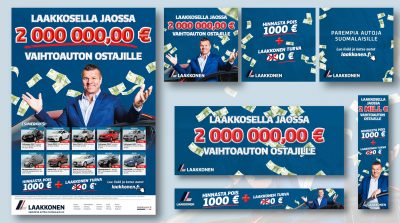 Laakkonen: Jaossa 2 000 000,00 € vaihtoauton ostajille