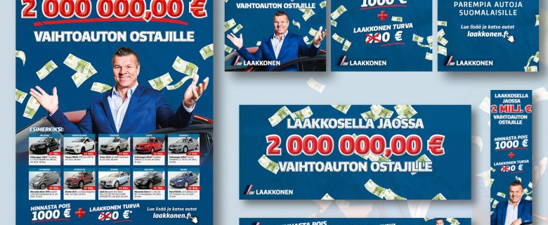 Laakkonen: Jaossa 2 000 000,00 € vaihtoauton ostajille