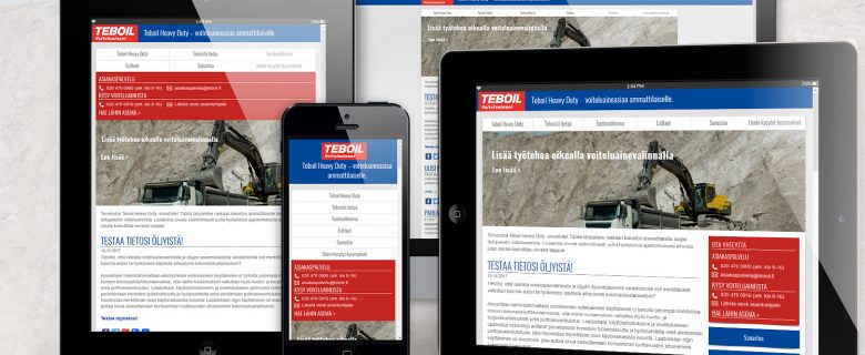 Teboil: Heavy Duty Website