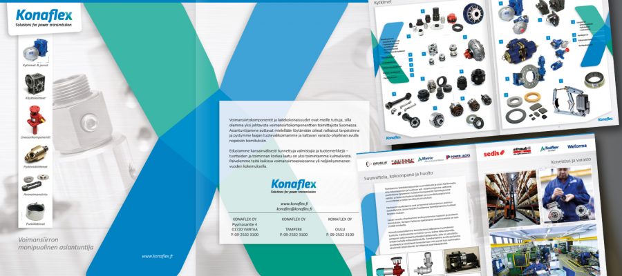 Konaflex: Voimansiirron monipuolinen asiantuntija -esite