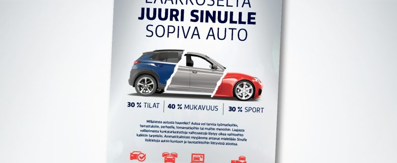 Laakkonen: Laakkoselta juuri sinulle sopiva auto, lehtimainonta