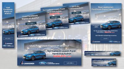 Laakkonen: FordStore Espoon verkkobannerit