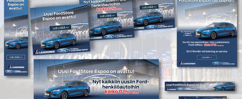 Laakkonen: FordStore Espoon verkkobannerit