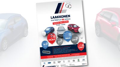 Laakkonen: Synttärietuja 60 mitalla, lehtimainonta