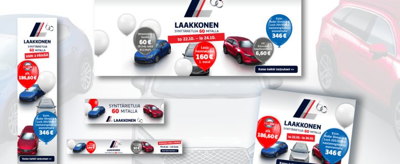 Laakkonen: Synttärietuja 60 mitalla, verkkomainonta