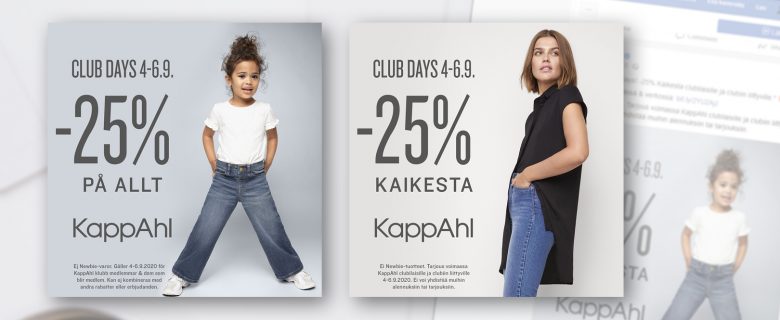 Kappahl: Facebook-mainontaa