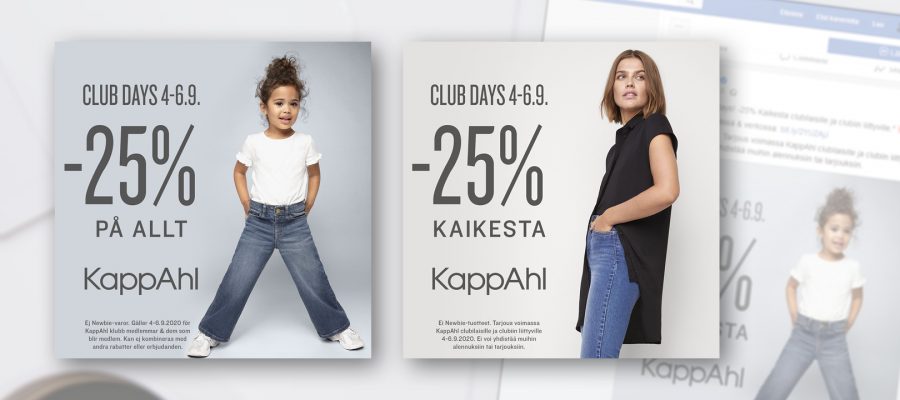 Kappahl: Facebook-mainontaa