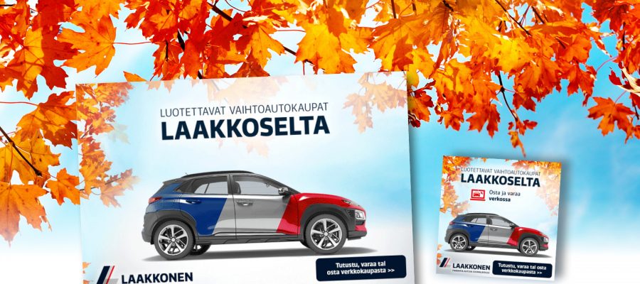 Laakkonen: Luotettavat vaihtoautokaupat Laakkoselta, verkkomainonta