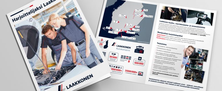 Laakkonen: Harjoittelijaksi Laakkoselle -flyer
