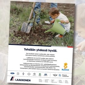 Laakkonen: Kummit-lehden takasivu