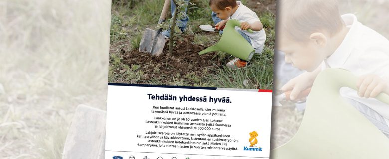 Laakkonen: Kummit-lehden takasivu