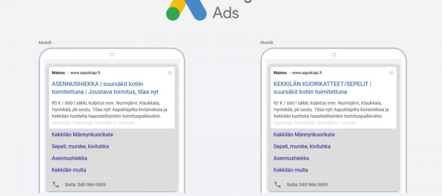 Aapoklapi: Google Ads